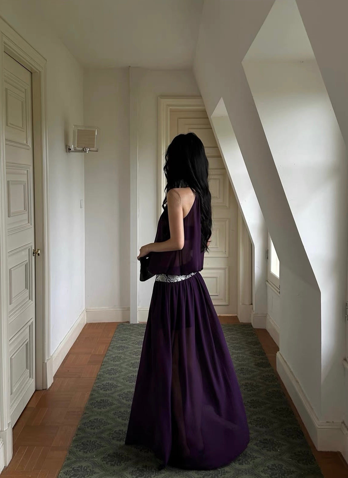 Serpentine Plum Dress